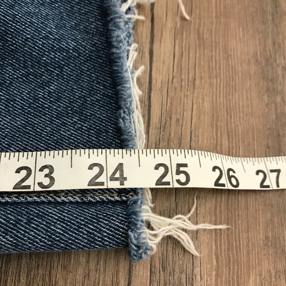 Oak + Fort raw hemmed wide leg jeans - Picture 9 of 10